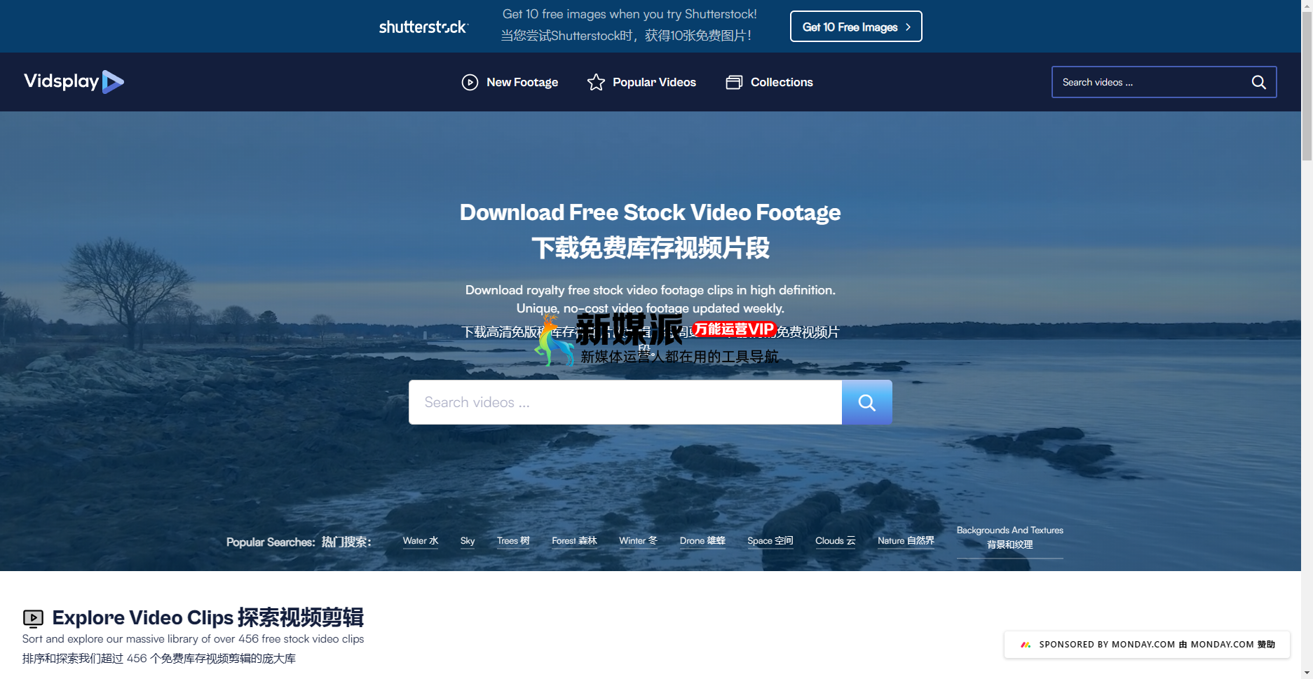 Vidsplay:国外免费4K视频素材资源免费下载平台 Vidsplay
