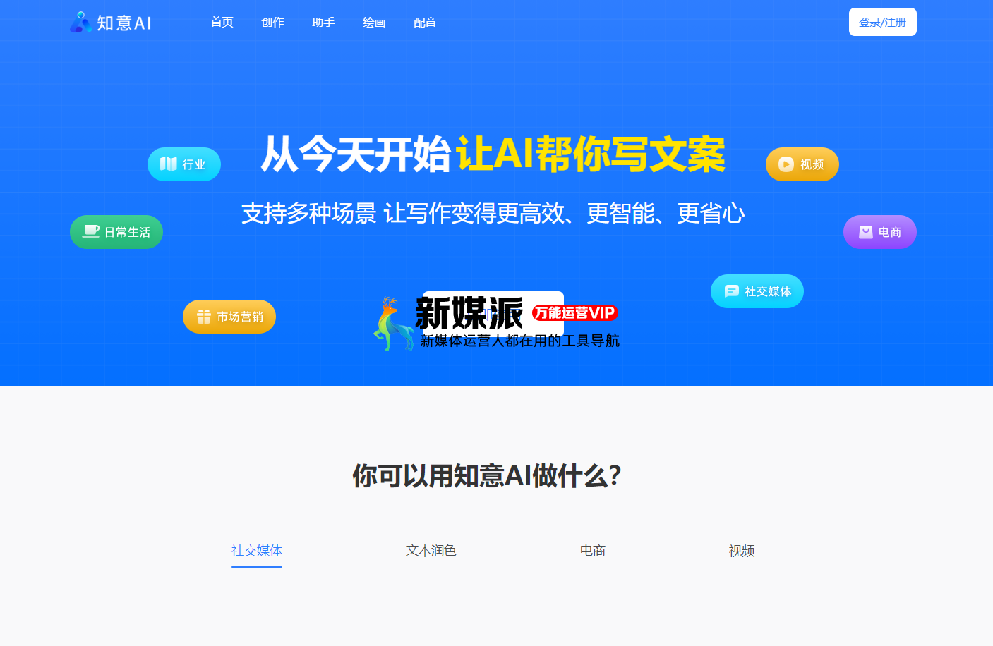 知意AI - AI写作_AI创作_AI绘画_新一代AI创作神器 知意AI