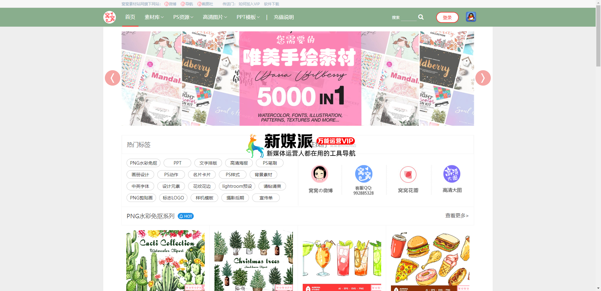 窝窝素材站
