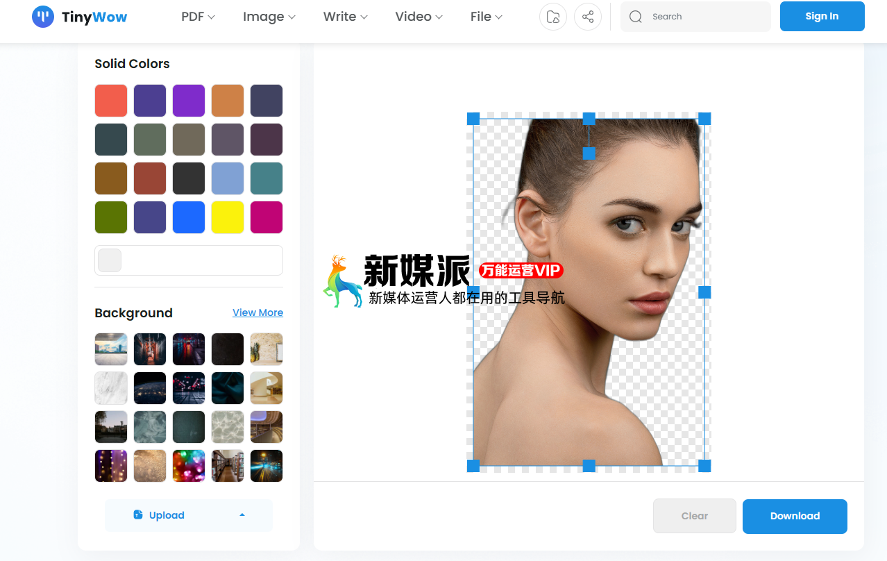 tinywow - 在线图片去背景抠图工具 tinywow