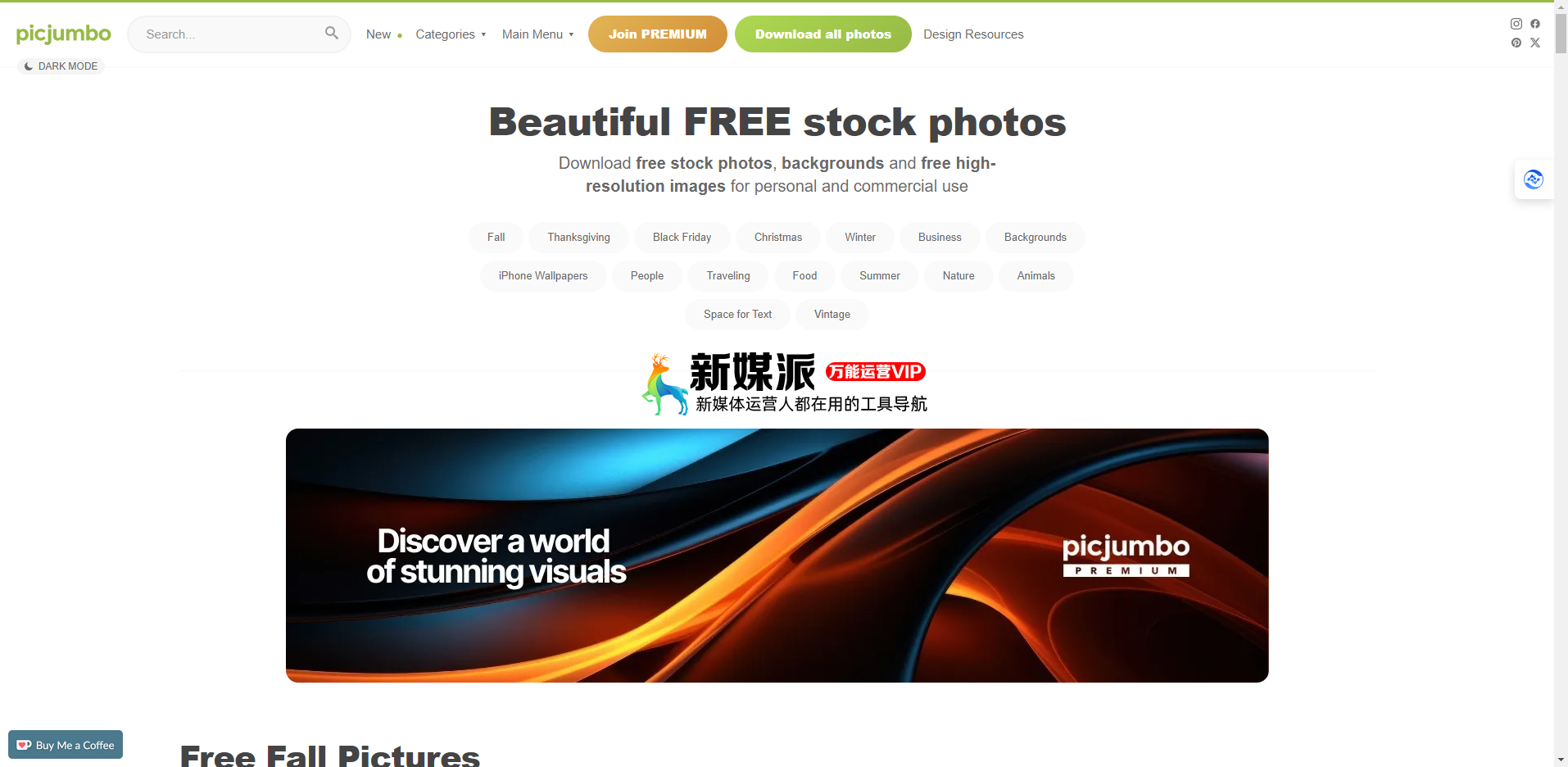 picjumbo - 免费高清图片素材库 picjumbo