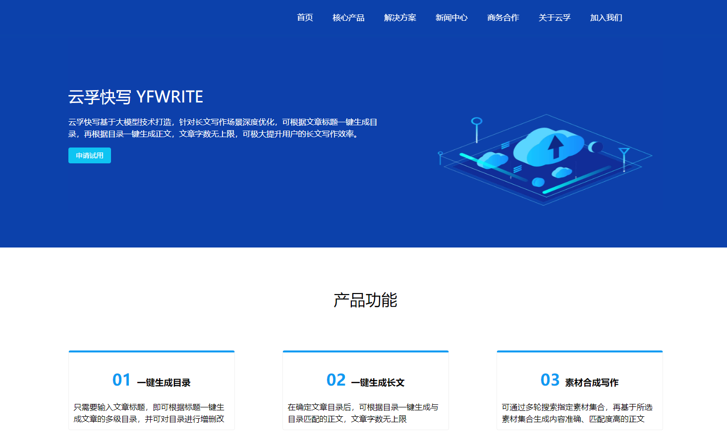 云孚快写