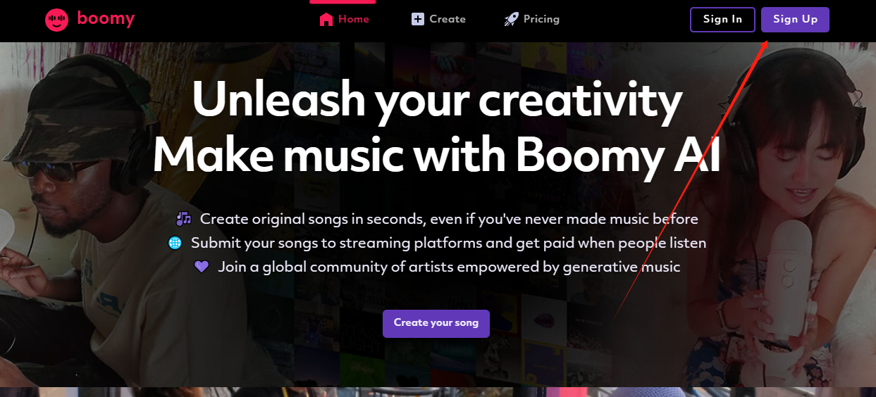 Boomy-在线AI音乐创作平台的使用教程 Boomy