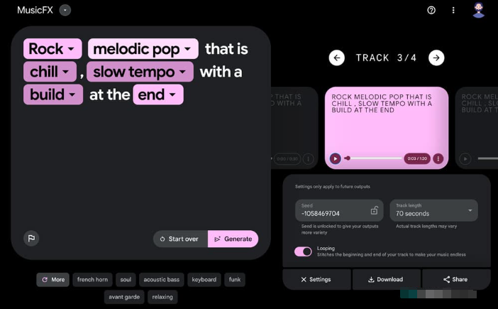 Google music FX