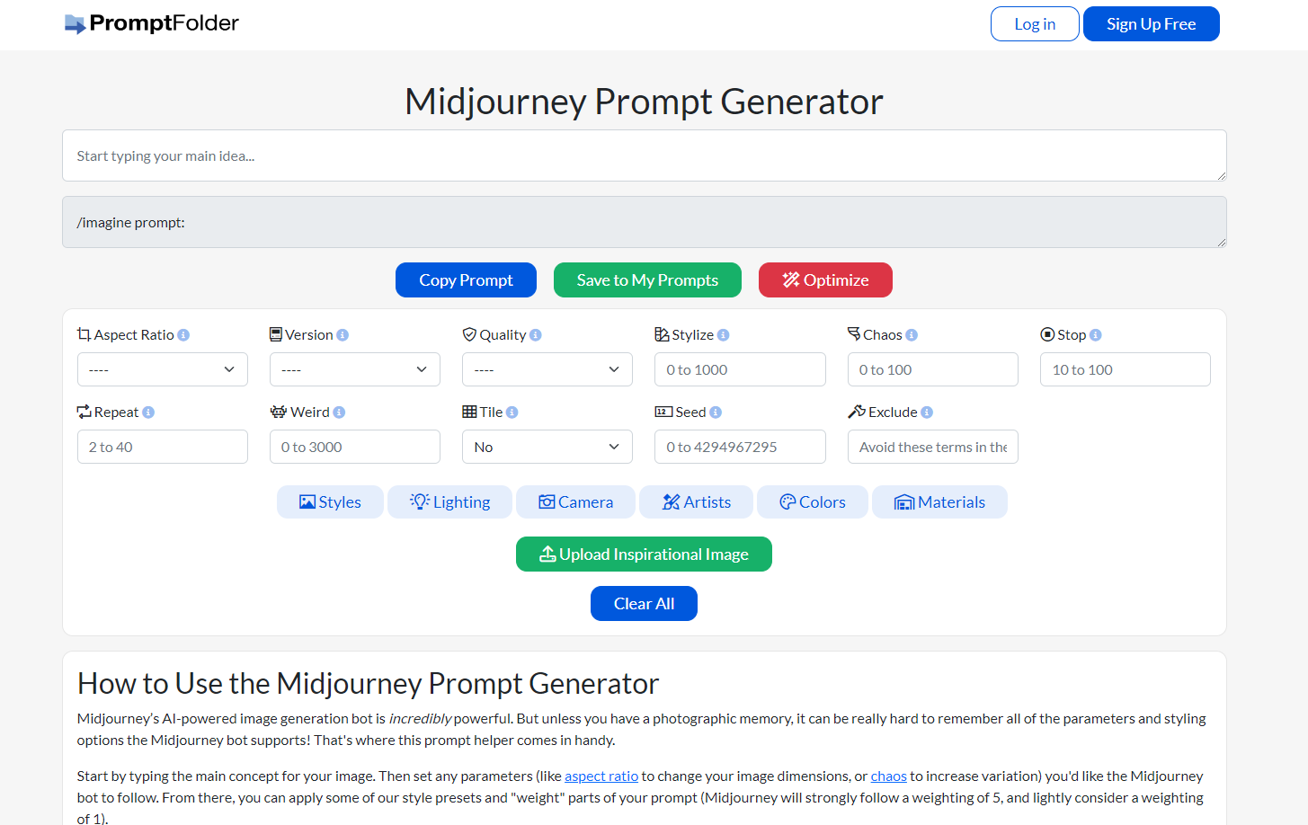 PromptFolder:AI智能提示词优化助手 PromptFolder