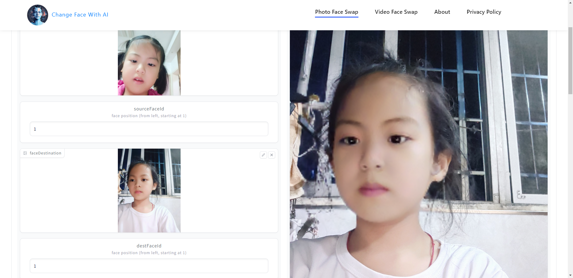 Change Face With AI