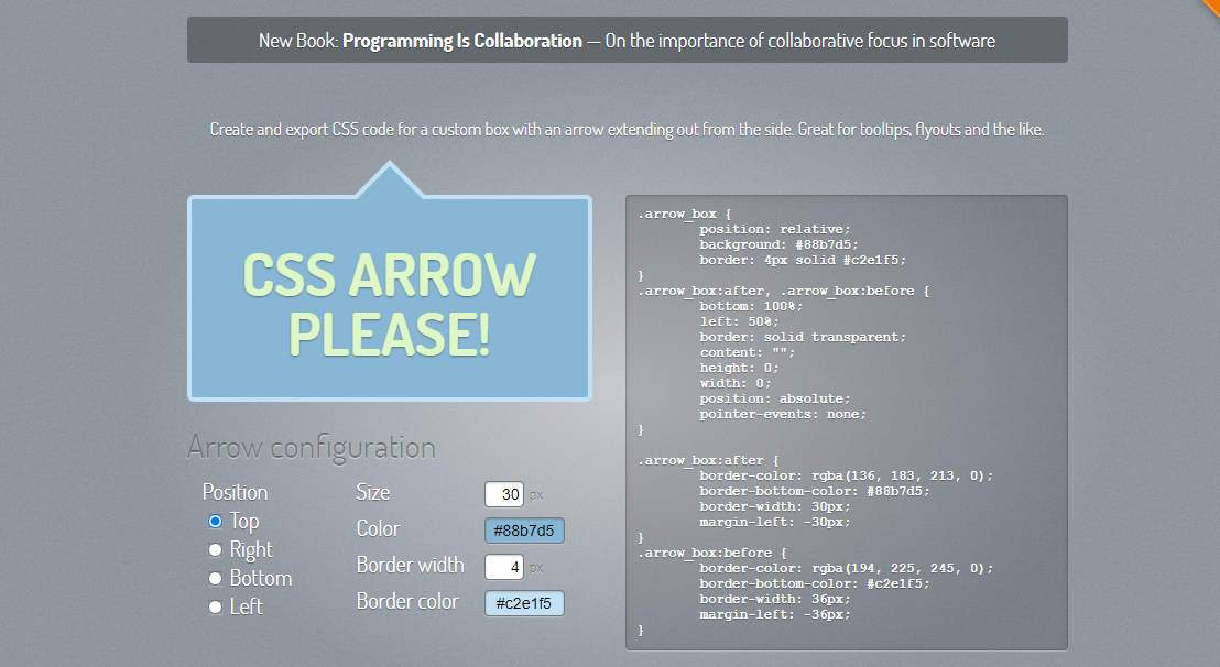 CSS ARROW PLEASE