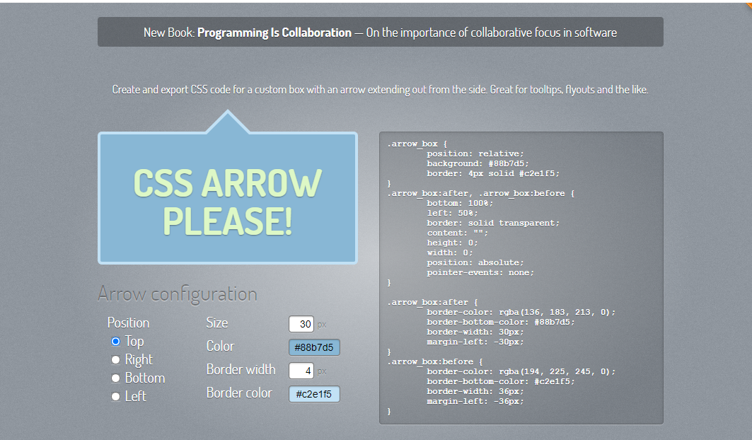 CSS ARROW PLEASE