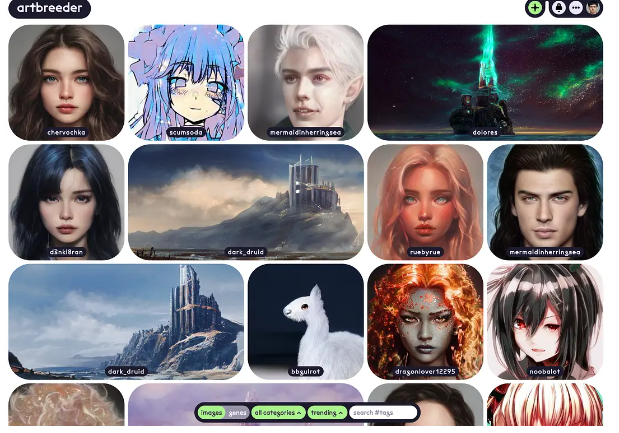 Artbreeder – 一个非常有趣的在线图像合成工具插图6