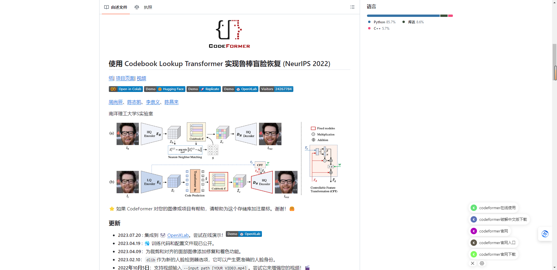 CodeFormer – 一键AI马赛克去除神器-旧照片修复-模糊图片变清晰插图2