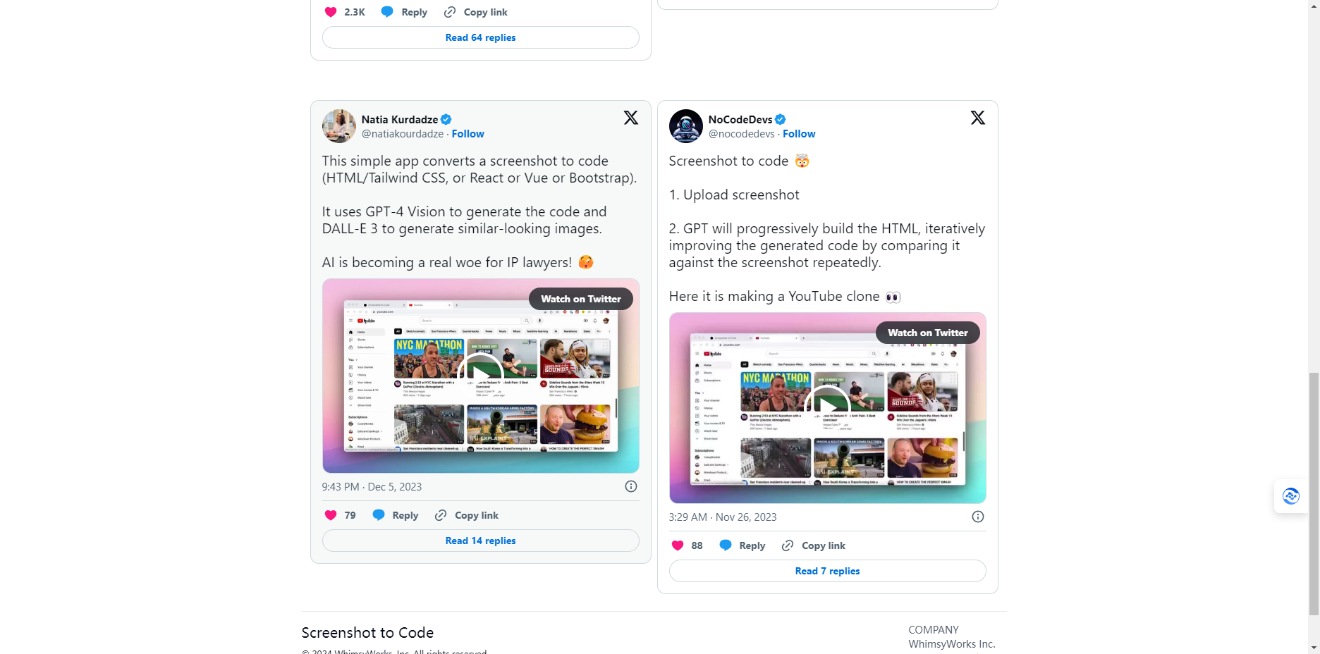 Screenshot to Code – 截图转换HTML/CSS代码的AI工具插图2