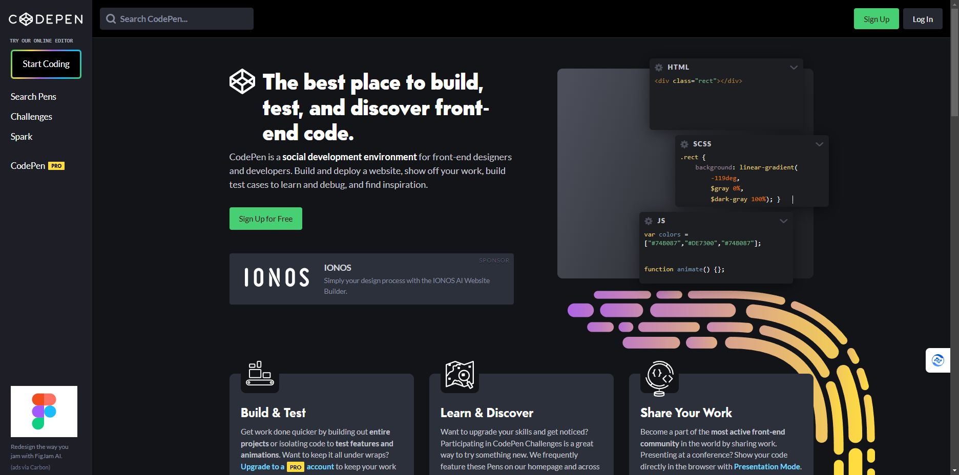 codepen – 前端代码编写测试运行在线工具插图