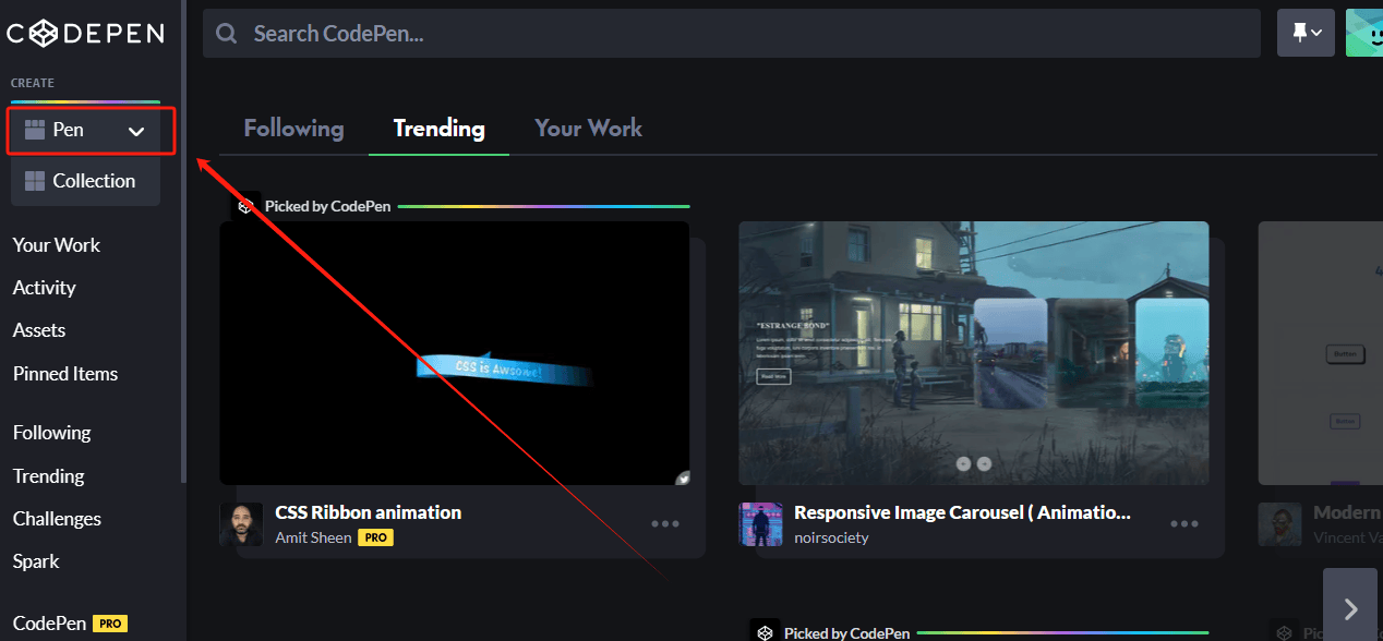 codepen – 前端代码编写测试运行在线工具插图6