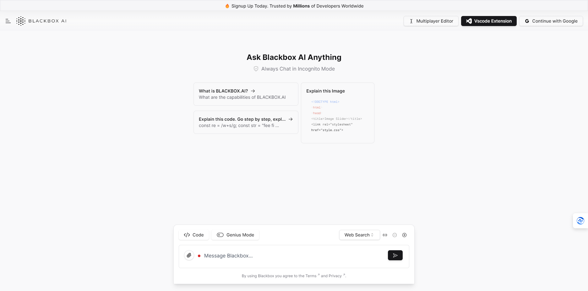 BLACKBOX AI – 高效AI编程助手、智能代码自动生成及搜索工具插图