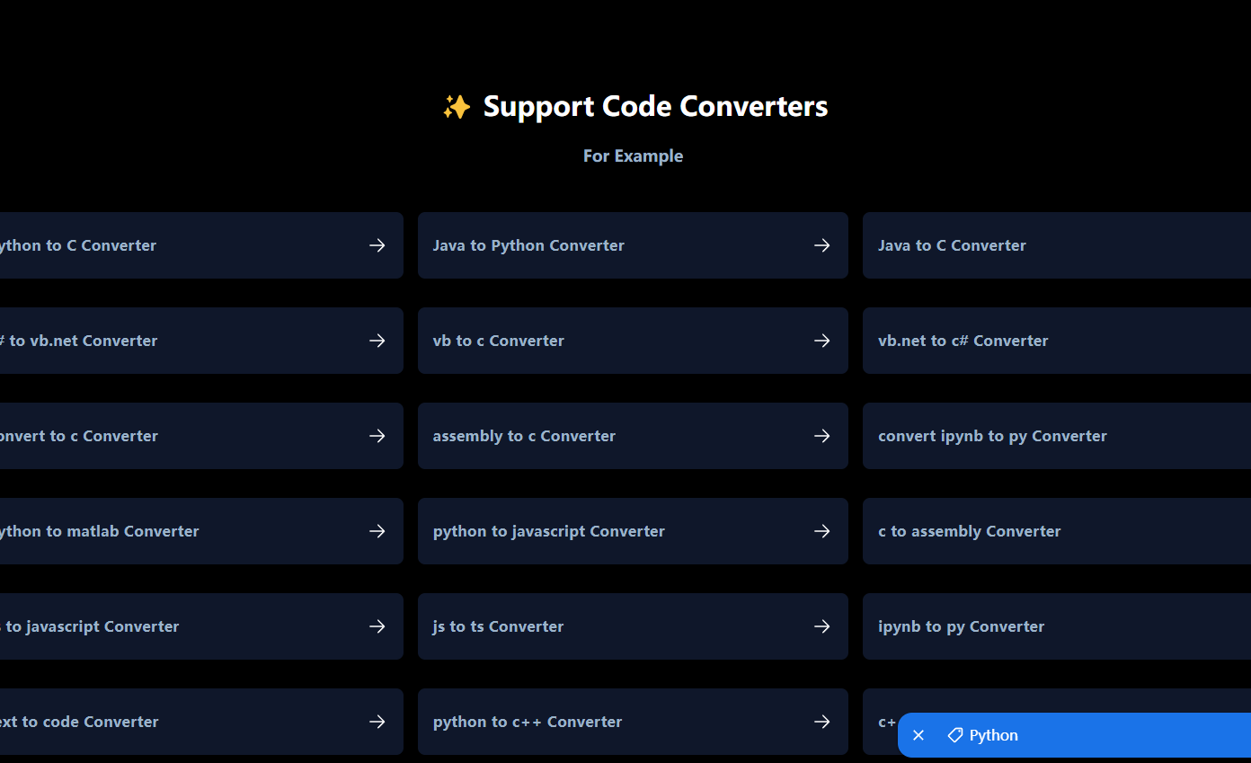 AI Code Converter – 智能代码转换工具/跨语言编程器插图2