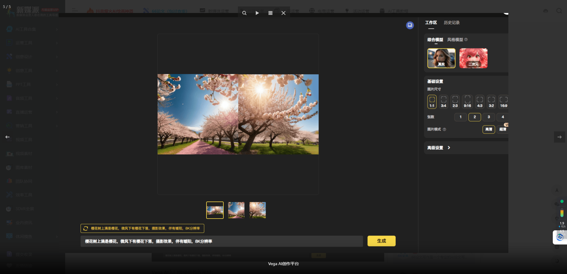 Vega AI创作平台 – 国产专业的AI绘画创作工具，高效在线文本生成图片和图片风格转换插图12