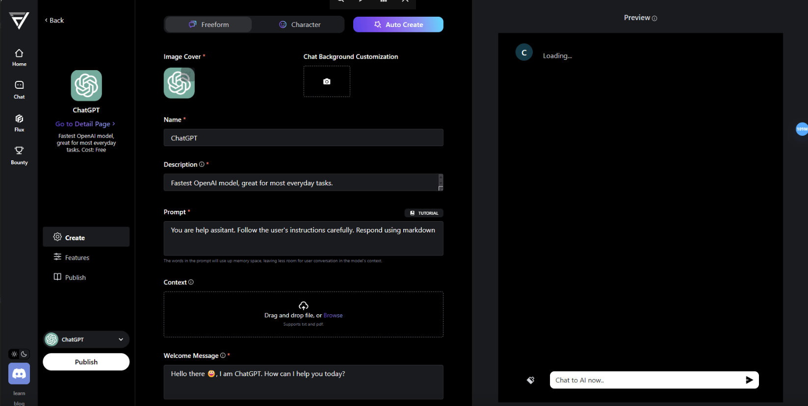 FlowGPT – 分享 ChatGPT 聊天指令问答模板的在线社区类网站插图8