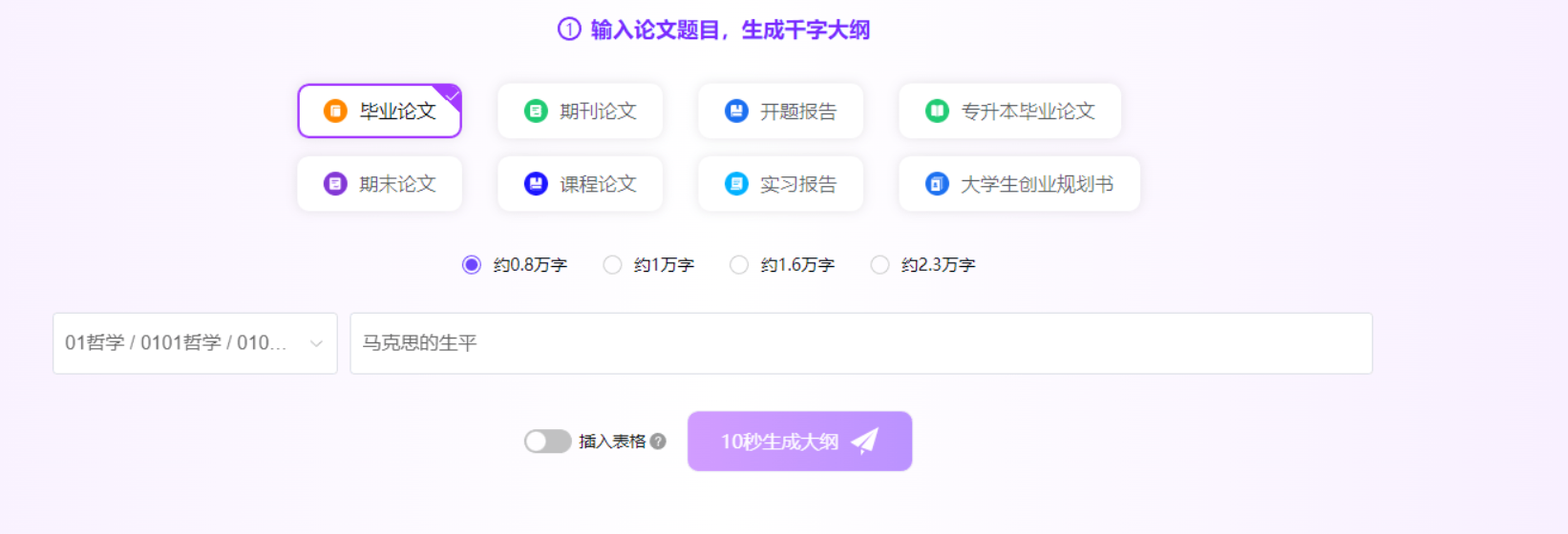 论文智匠 – 专业AI论文写作助手/免费生成千字大纲插图4