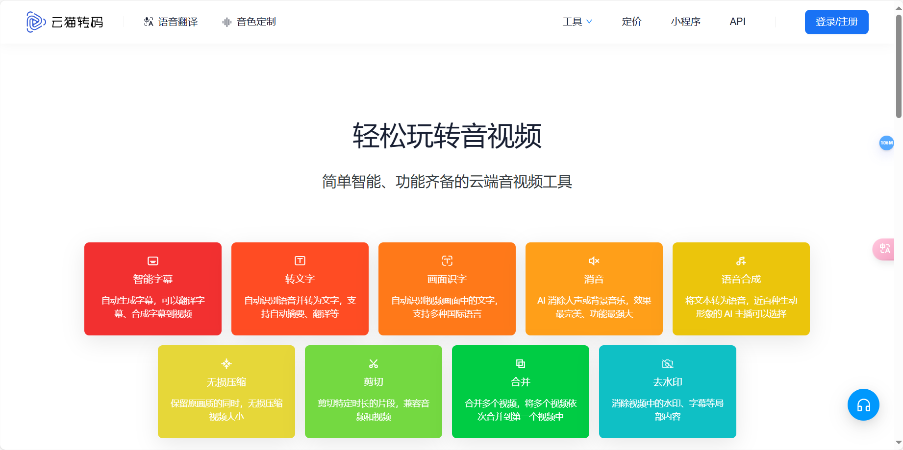云猫转码 – 简单智能、功能齐全的云端音视频工具插图