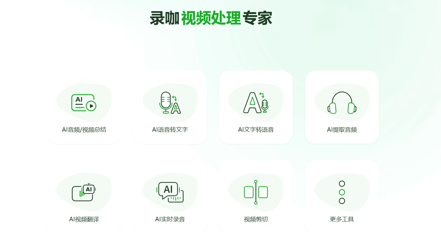 录咖 – AI智能全方位多媒体服务平台/AI视频对话/AI字幕/AI语音转文字/在线录屏/视频转GIF插图2