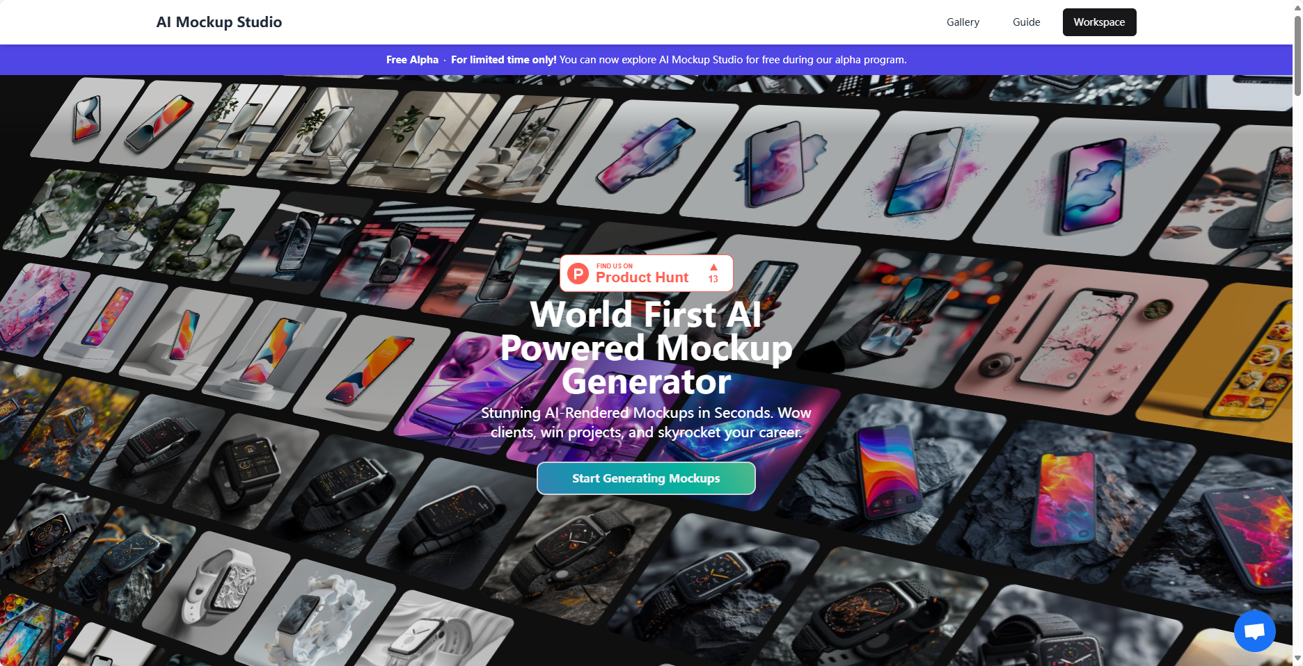 AI Mockup Studio:全球首个的AI样机模型生成器 AI Mockup Studio