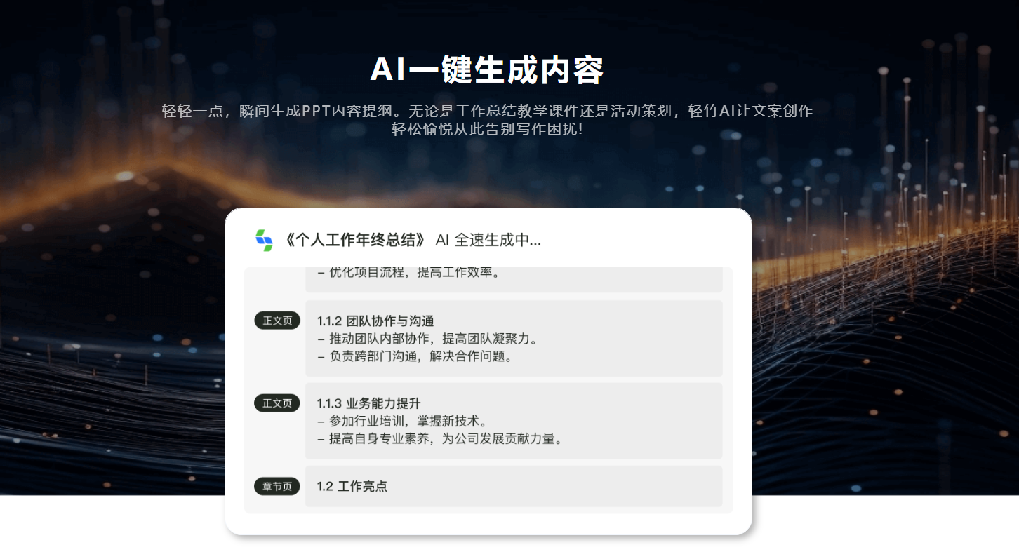 轻竹办公 – 智能在线PPT制作工具插图2