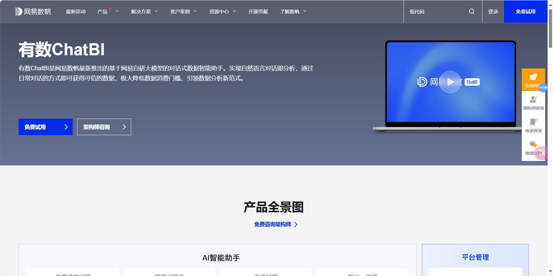 有数ChatBI – AI智能可视化数据分析/对话式数据智能助手插图