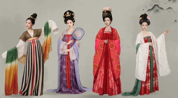 唐仕女妆造图 神力霓裳