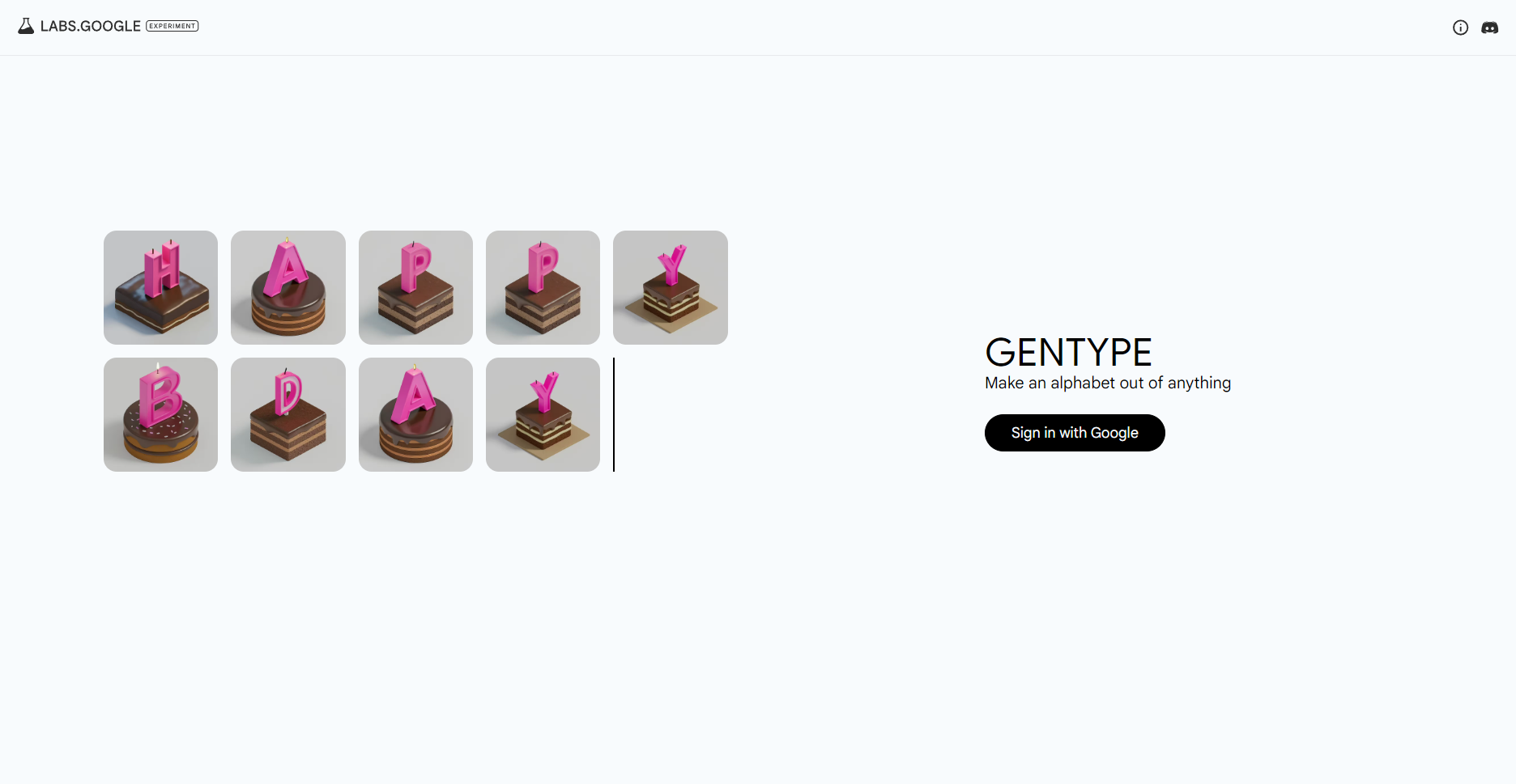 GenType:Google Labs 推出的AI字母图片生成器 GenType