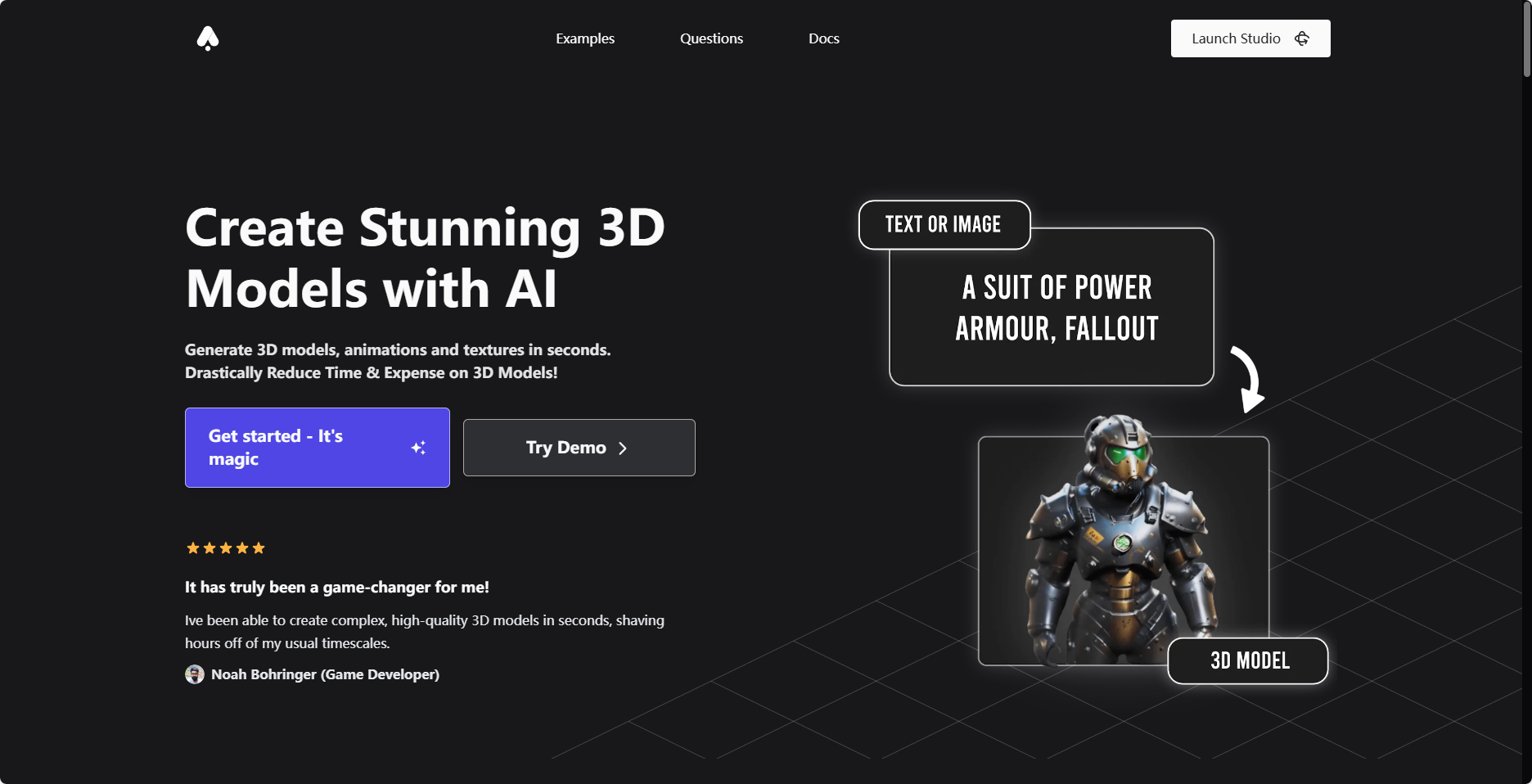3D AI studio