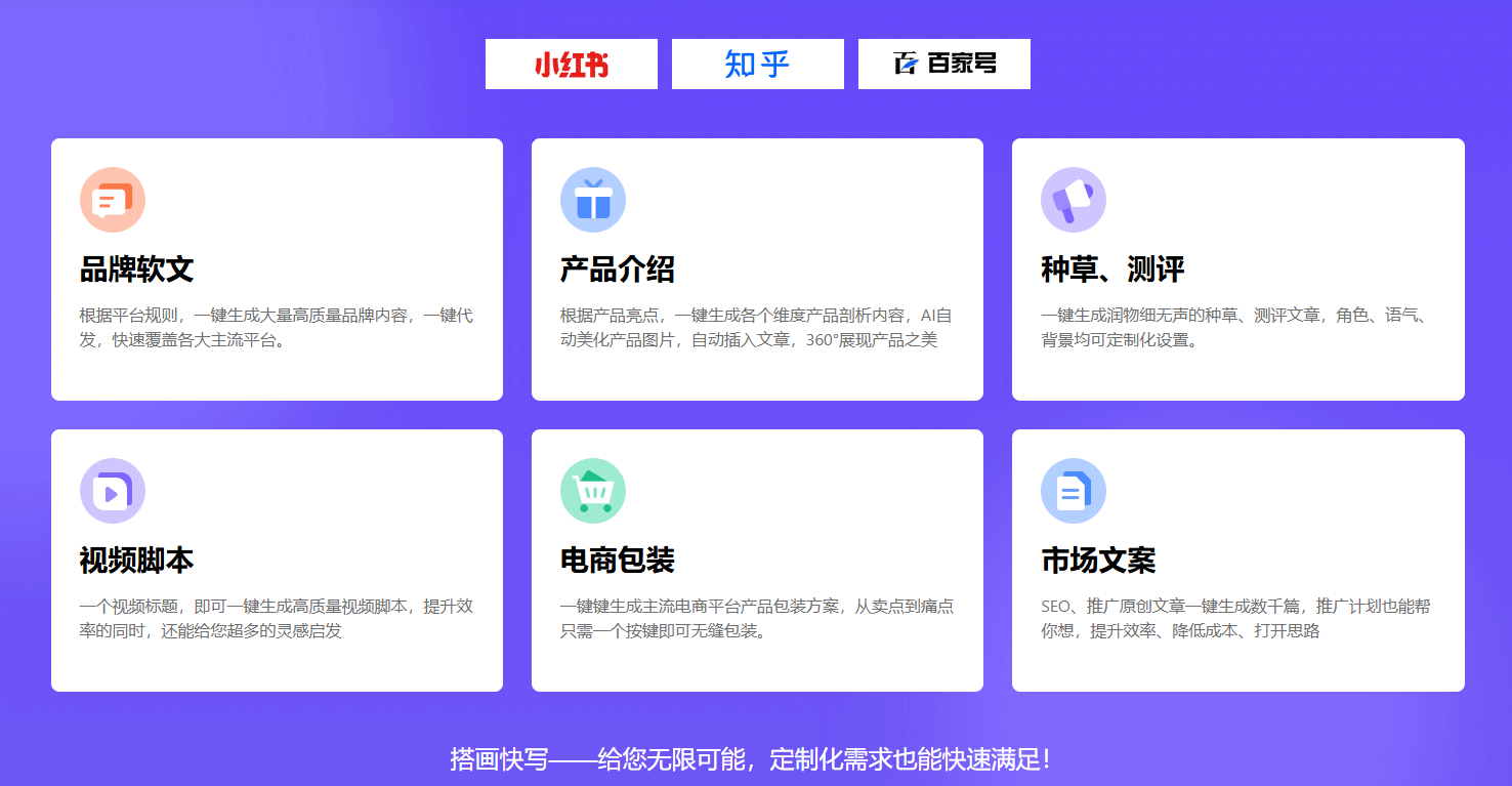 搭画快写 – AI写文章工具平台/智能生成器ChatGLM插图2