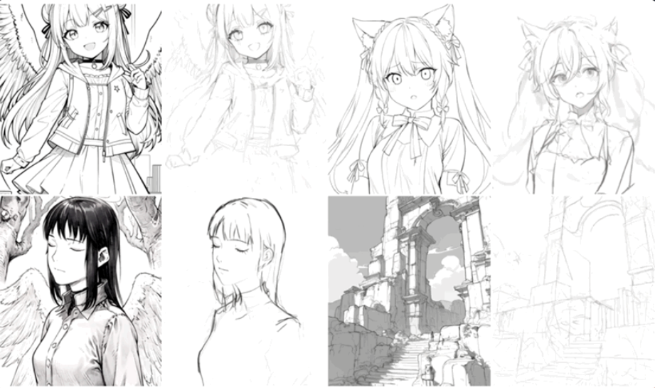 PaintsUndo – 专注于数字绘画的AI模型/快速生成草图插图6