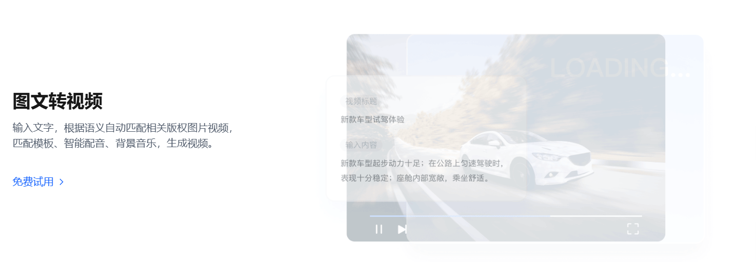 智能创作云 – 服务于企业内容生产营销全链路，提供视频混剪、图文转视频等多款AI创作工具插图6