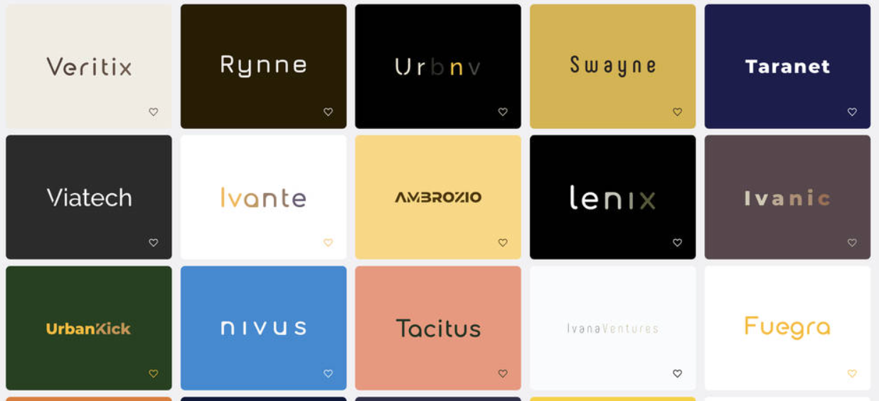 Namelix – AI人工智能Logo制作神器、在线AI品牌Logo全自动生成插图2