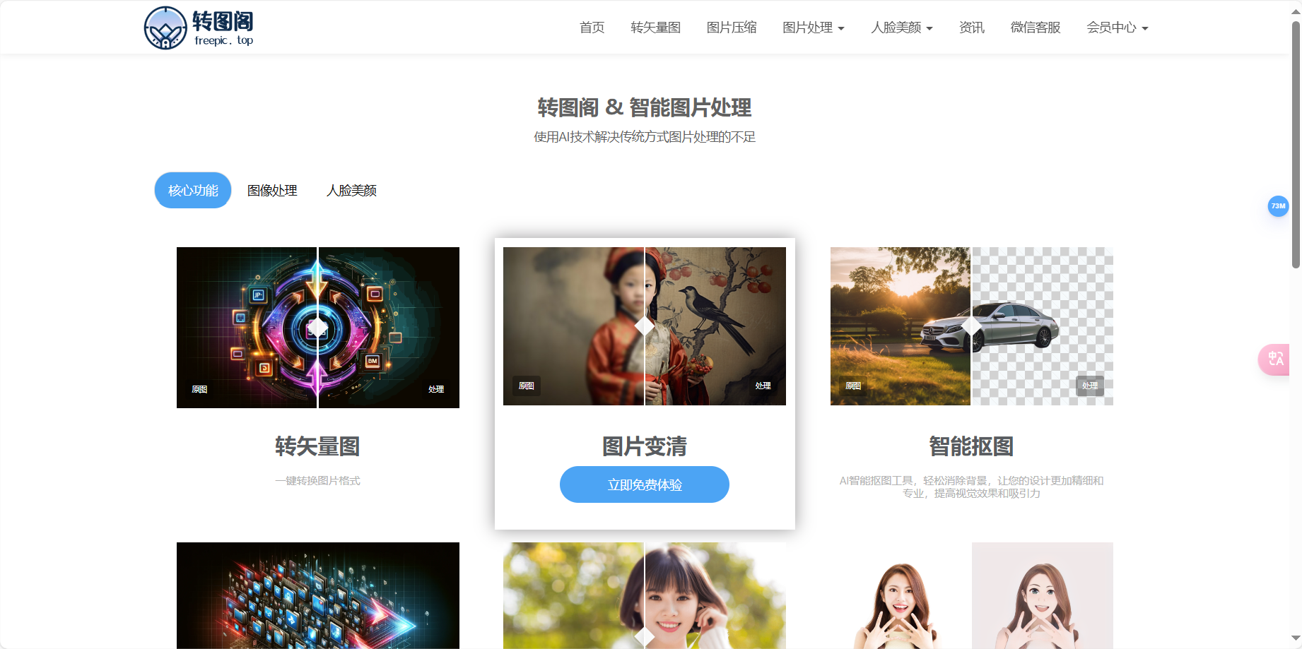 转图阁 – 在线AI图像处理工具/专注于图片处理和人像处理插图