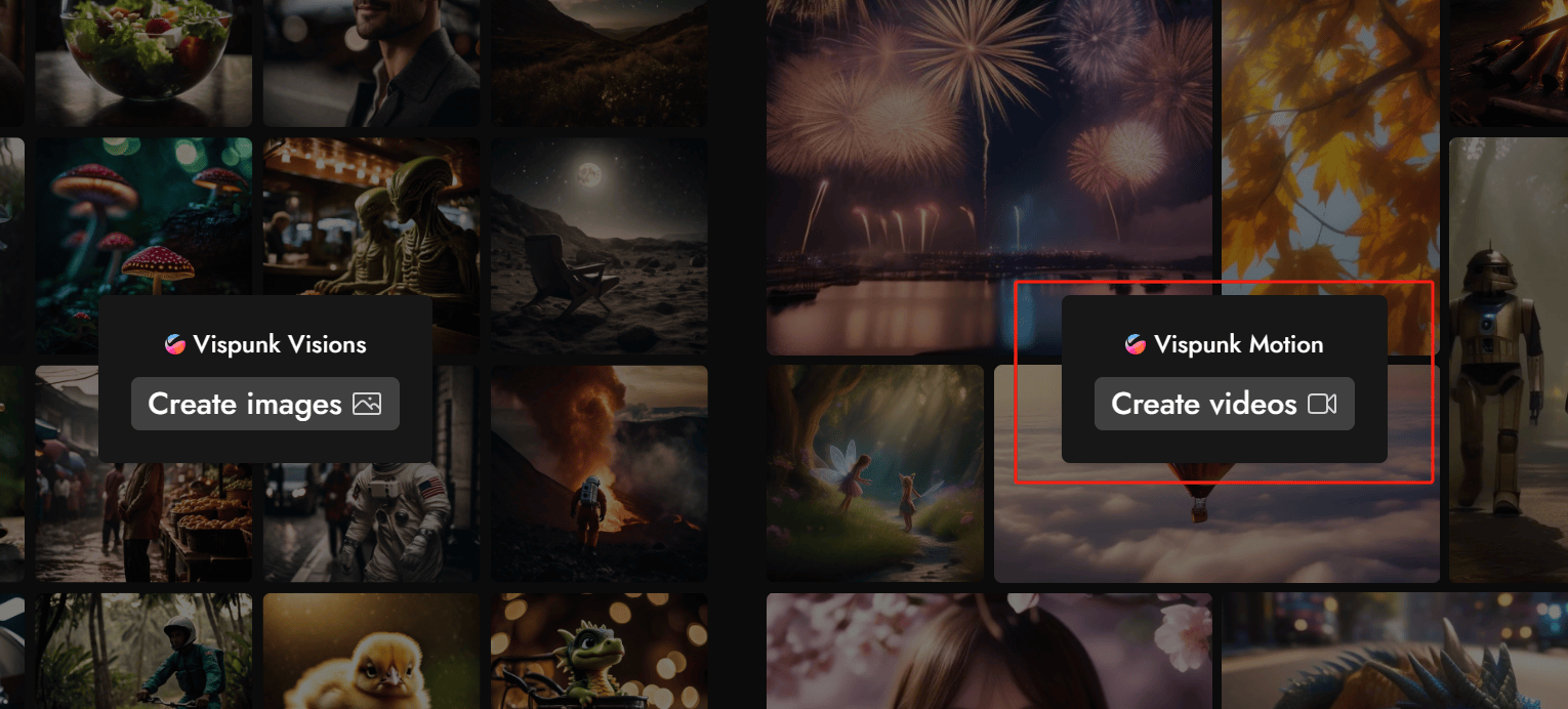 Vispunk Motion – 使用文字来创建逼真的视频（1280×1280像素）的AI视频生成工具插图2