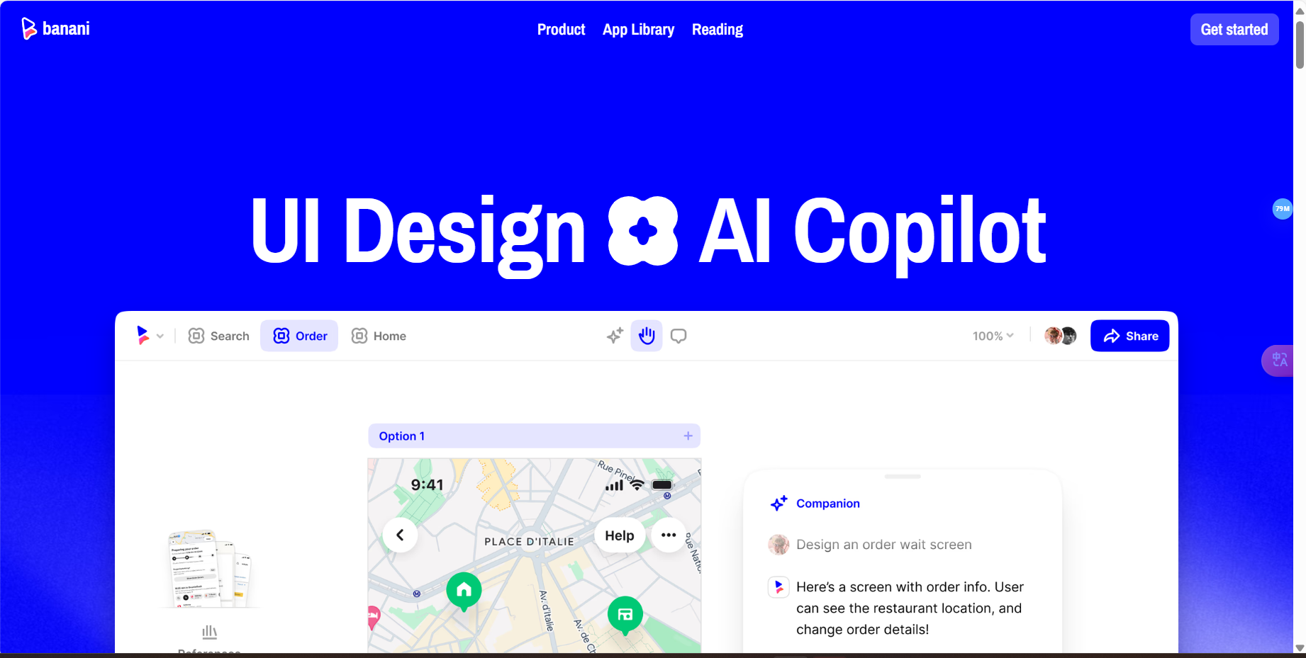 banani – 从文本描述中生成高保真度的 UI 设计工具插图