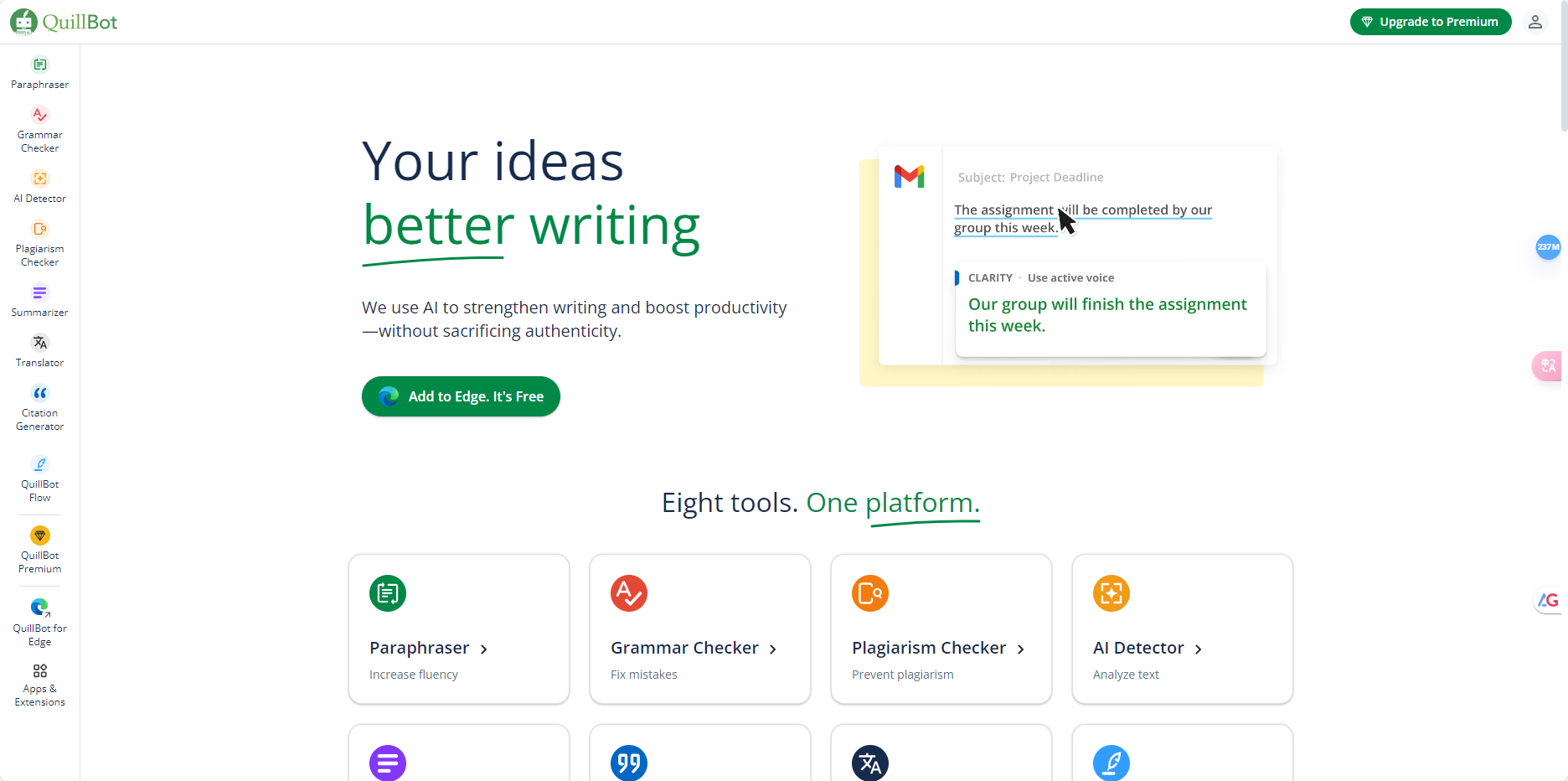 Quillbot – 在线重写文本工具插图