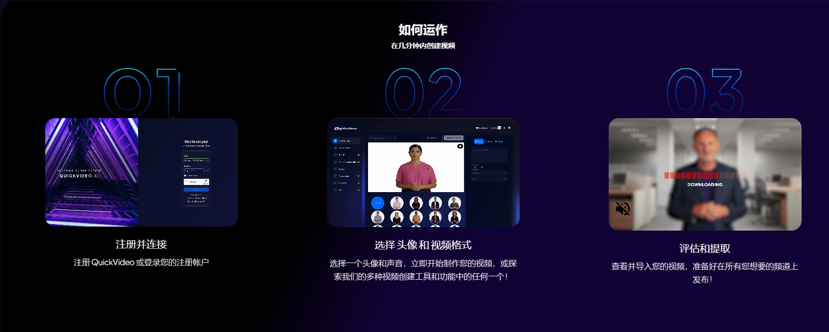 QuickVideo – 快速生成专业视频，AI视频生成器插图4