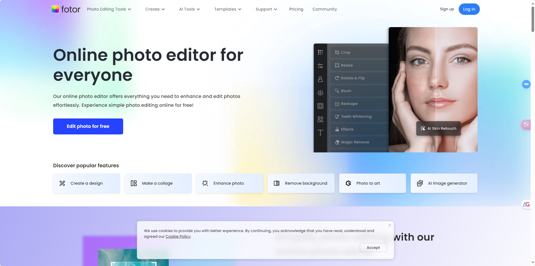 Fotor – 多功能工具的在线照片编辑器插图