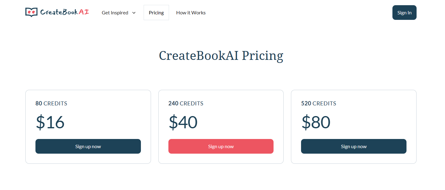 CreateBookAI价格 CreateBookAI