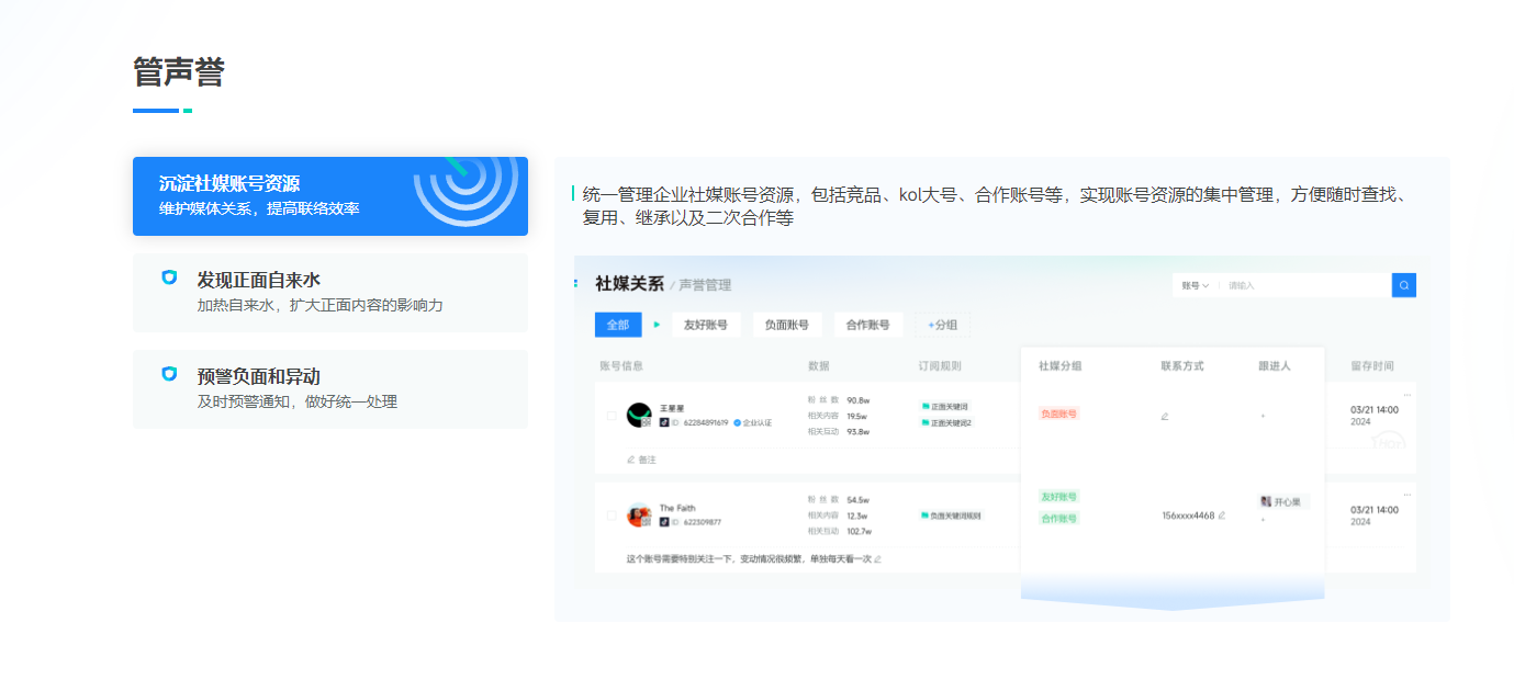 管声誉 声量通