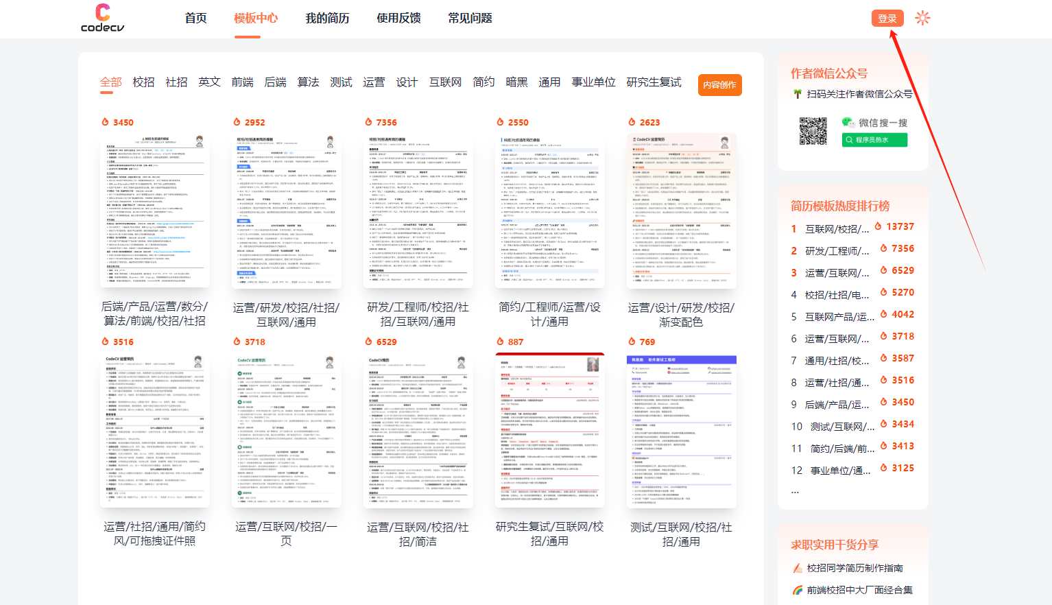 CodeCV简历