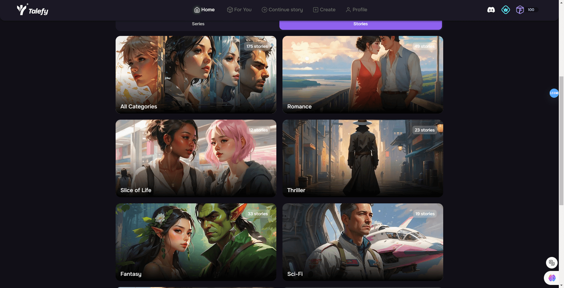 Talefy Ai – AI驱动的沉寂式互动故事生成器插图2