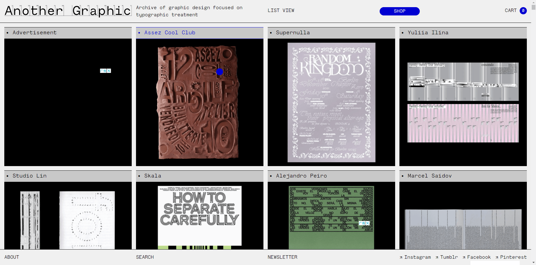 Another Graphic:全球顶尖排版设计作品展示灵感档案库 Another Graphic