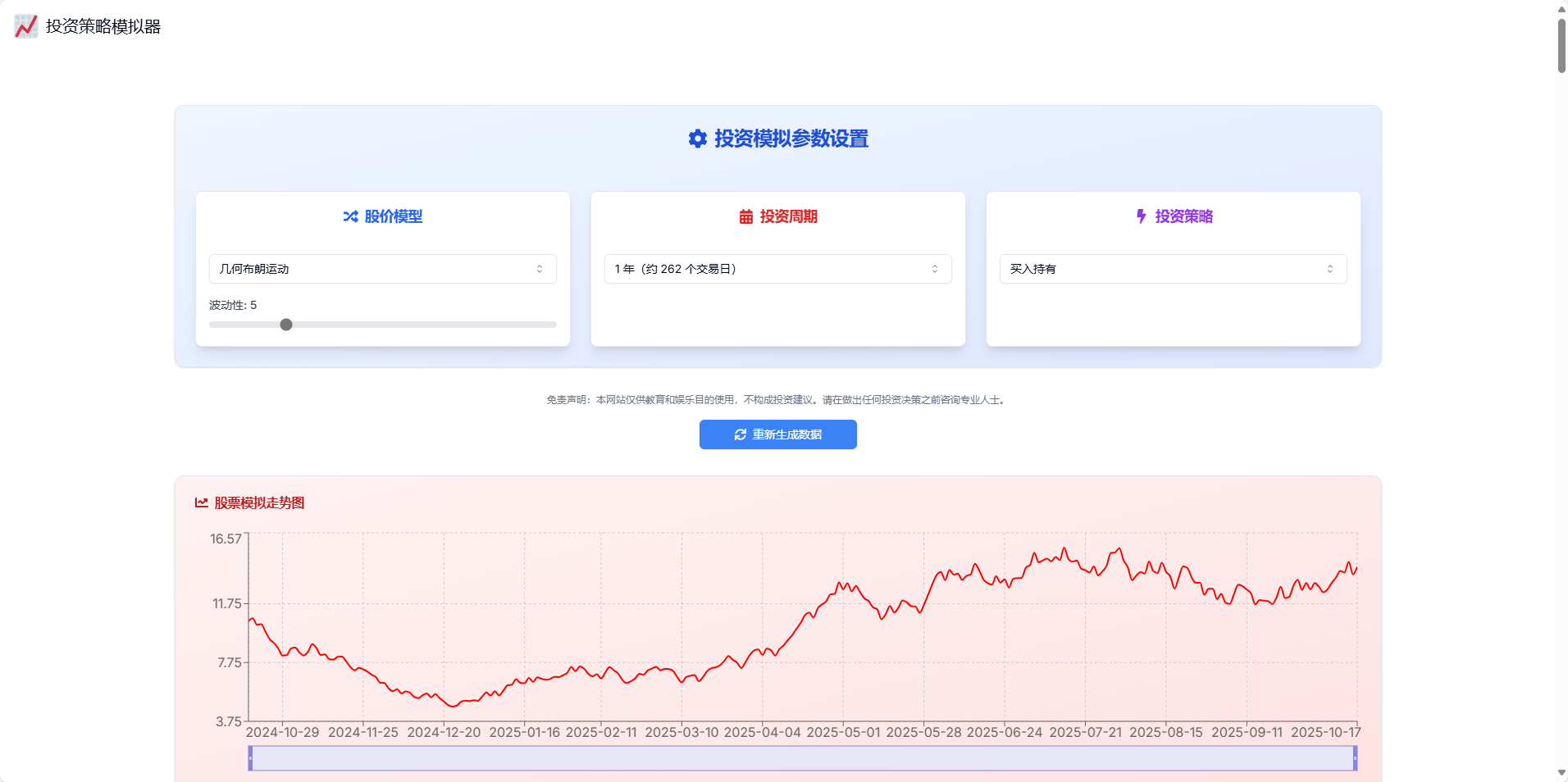 投资模拟器 - 在线投资策略模拟工具 投资策略模拟器