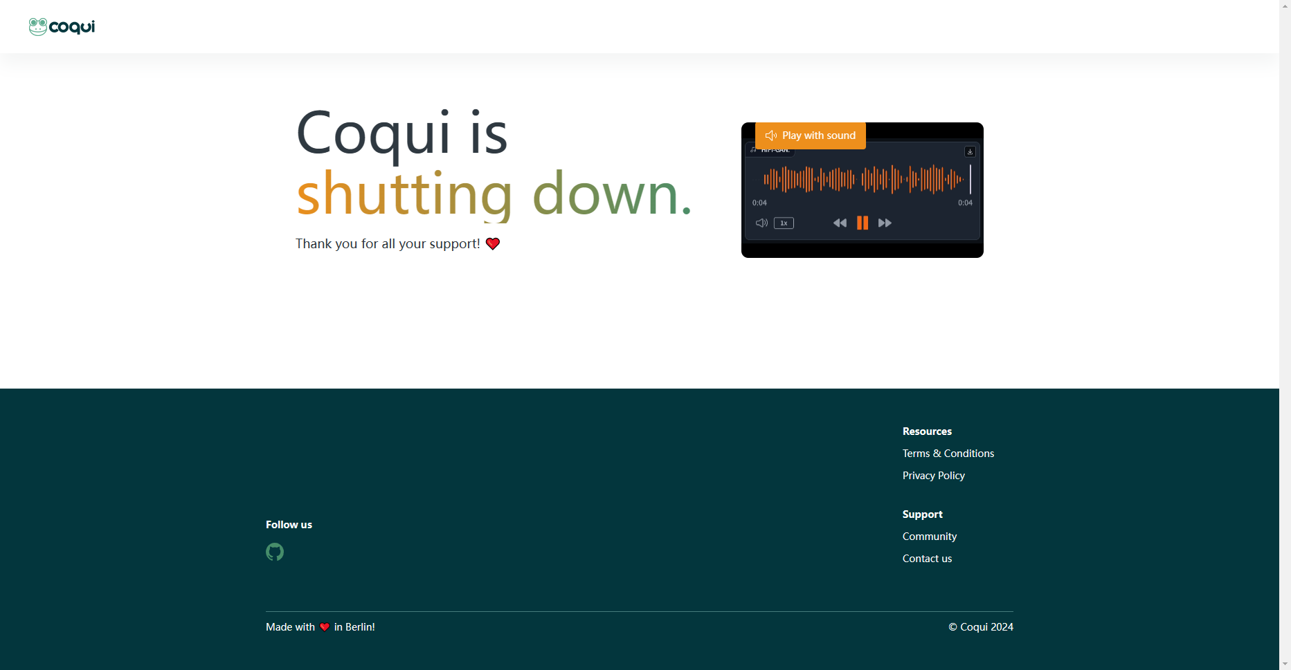 Coqui TTS:支持1100种语言的开源文本转语音项目 Coqui TTS