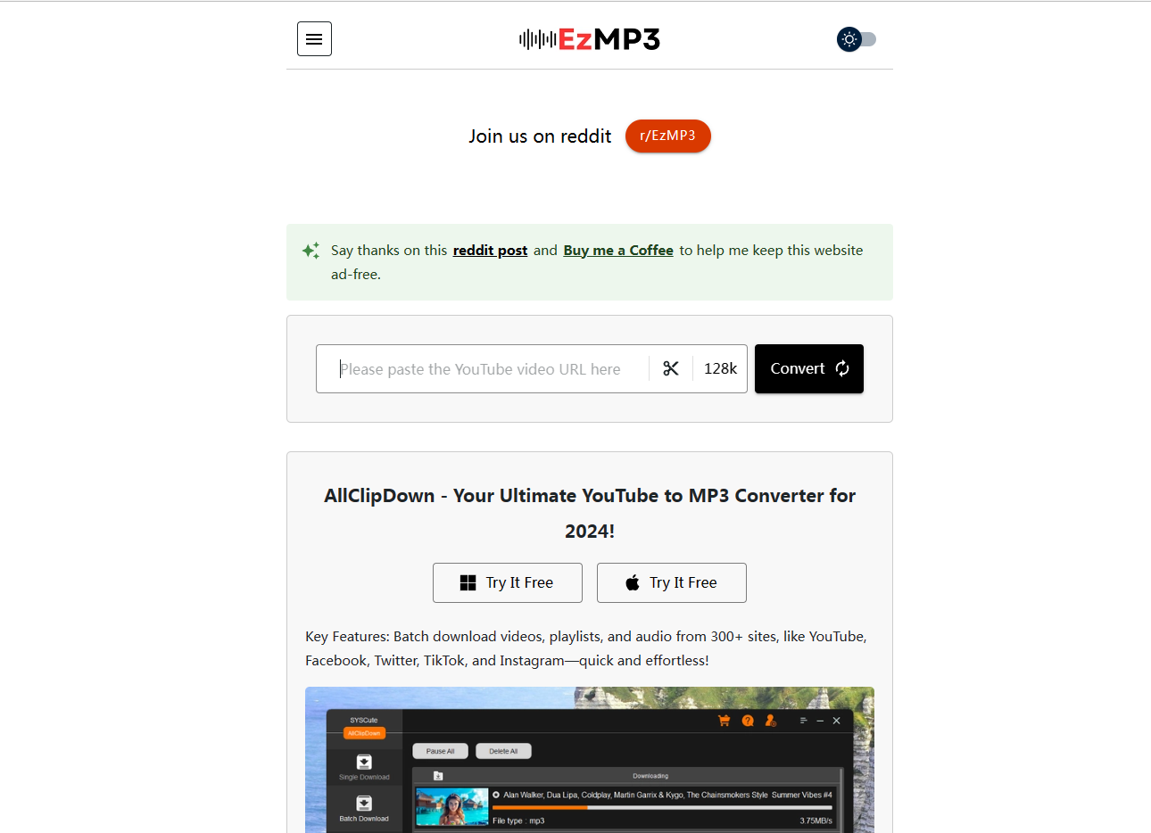 Ezmp3.CC:免费的YouTube到MP3转换器 Ezmp3.CC