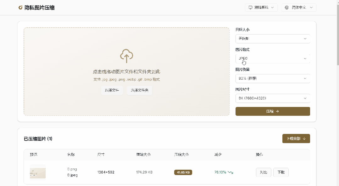 隐私图片压缩