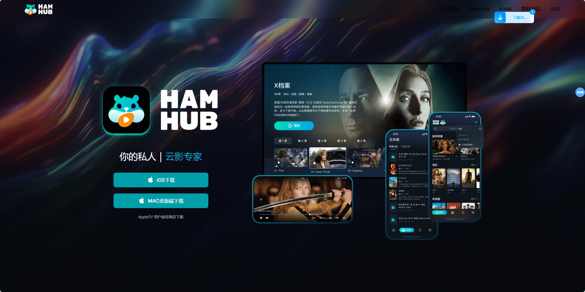 HamHub:全能网盘播放器,您的私人云影专家 HamHub播放器